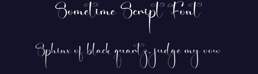 Sometime Script Font by creativeletter — Script Handwritten Font — thumbnail 2