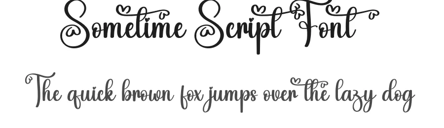 Sometime Script Font by creativeletter — Script Handwritten Font