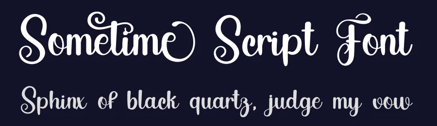 Sometime Script Font by freshtypeink — Script Handwritten Font — thumbnail 2