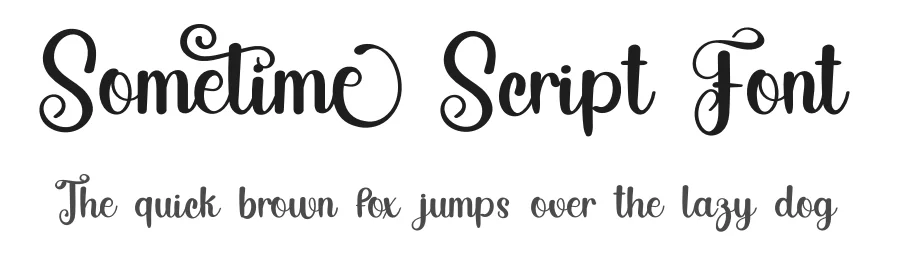 Sometime Script Font by freshtypeink — Script Handwritten Font