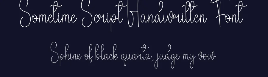Sometime Script Handwritten Font by andikastudio — Script Handwritten Font — thumbnail 2