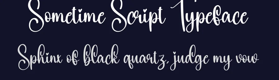 Sometime Script Typeface by creativeletter — Script Handwritten Font — thumbnail 2