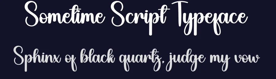 Sometime Script Typeface by creativeletter — Script Handwritten Font — thumbnail 2