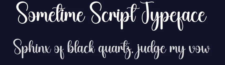 Sometime Script Typeface by creativeletter — Script Handwritten Font — thumbnail 2