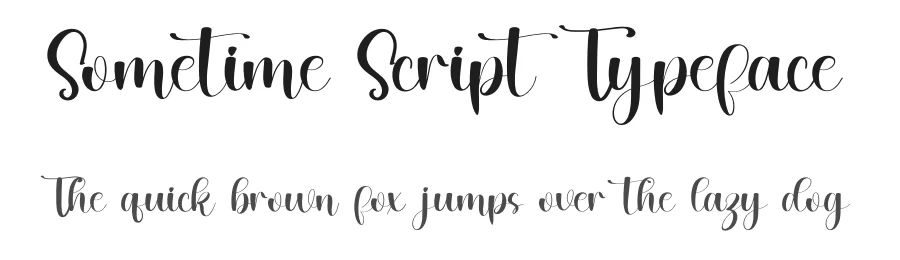 Sometime Script Typeface by inermediaSTUDIO — Script Handwritten Font
