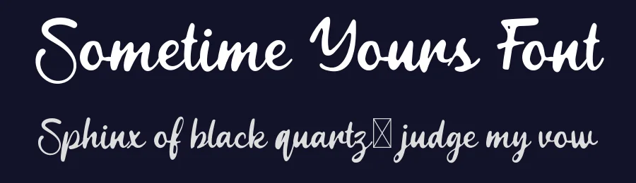 Sometime Yours Font by vpcreativeshop — Script Handwritten Font — thumbnail 2