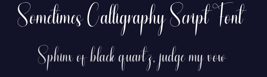 Sometimes Calligraphy Script Font by andikastudio — Script Handwritten Font — thumbnail 2