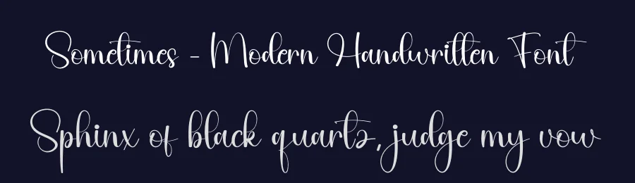 Sometimes – Modern Handwritten Font by andikastudio — Script Handwritten Font — thumbnail 2