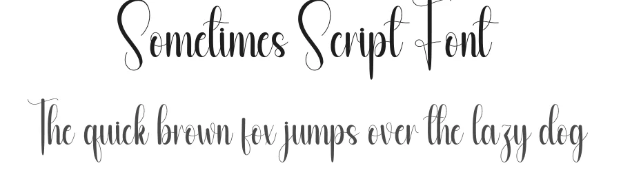 Sometimes Script Font by andikastudio — Script Handwritten Font