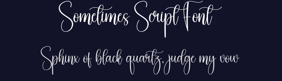 Sometimes Script Font by creativeletter — Script Handwritten Font — thumbnail 2