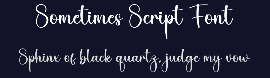 Sometimes Script Font by creativeletter — Script Handwritten Font — thumbnail 2