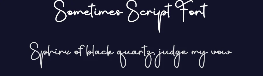 Sometimes Script Font by andikastudio — Script Handwritten Font — thumbnail 2