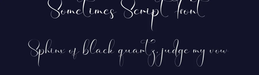 Sometimes Script Font by creativeletter — Script Handwritten Font — thumbnail 2