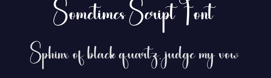 Sometimes Script Font by andikastudio — Script Handwritten Font — thumbnail 2