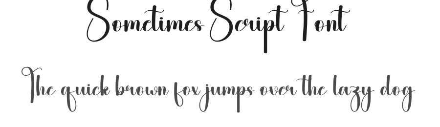 Sometimes Script Font by andikastudio — Script Handwritten Font