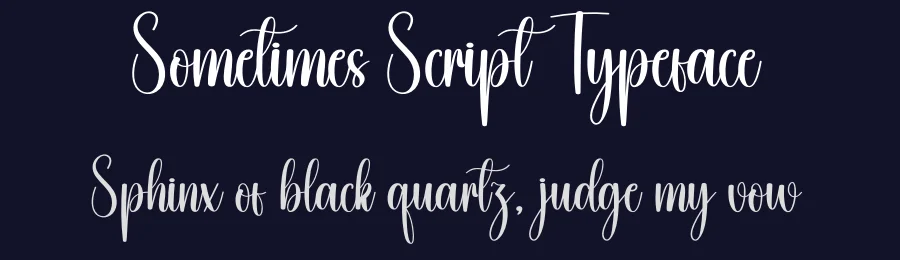 Sometimes Script Typeface by creativeletter — Script Handwritten Font — thumbnail 2