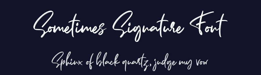 Sometimes Signature Font by Almarkha Type — Script Handwritten Font — thumbnail 2