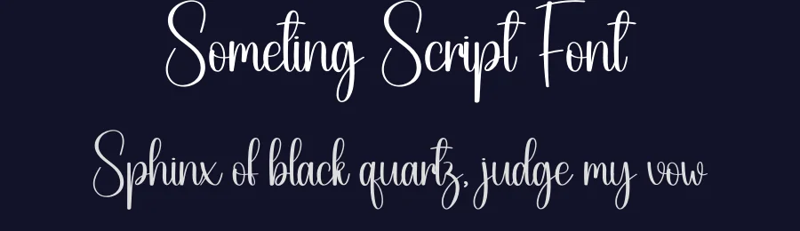 Someting Script Font by creativeletter — Script Handwritten Font — thumbnail 2