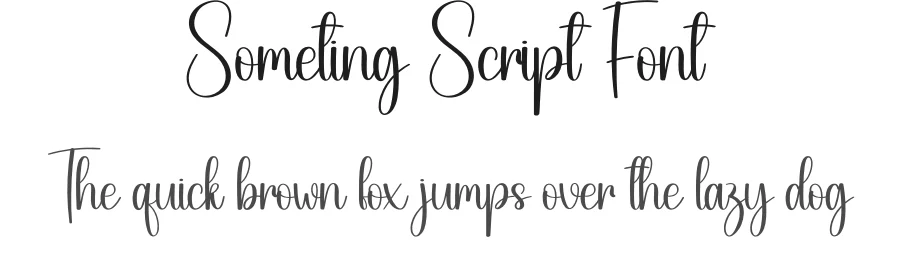 Someting Script Font by creativeletter — Script Handwritten Font