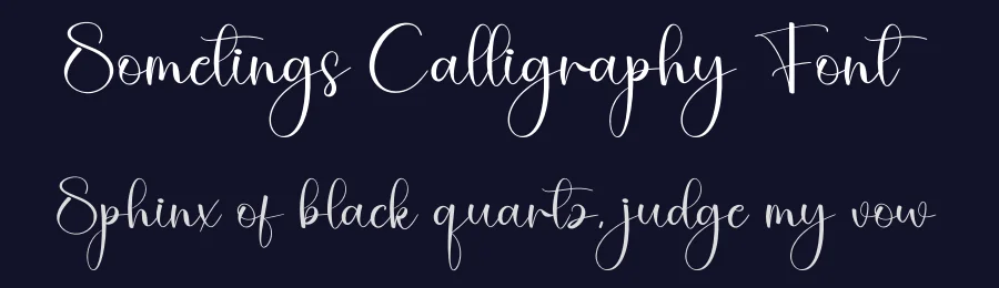 Sometings Calligraphy Font by creativeletter — Script Handwritten Font — thumbnail 2