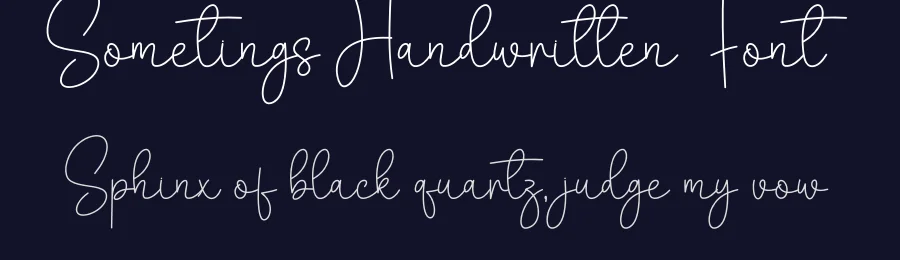 Sometings Handwritten Font by creativeletter — Script Handwritten Font — thumbnail 2