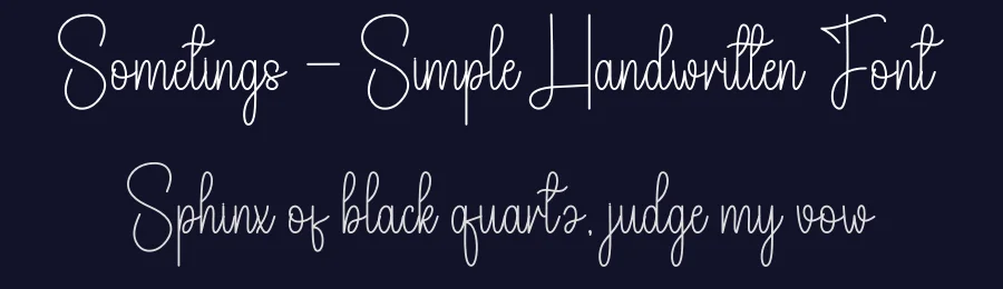 Sometings – Simple Handwritten Font by andikastudio — Script Handwritten Font — thumbnail 2
