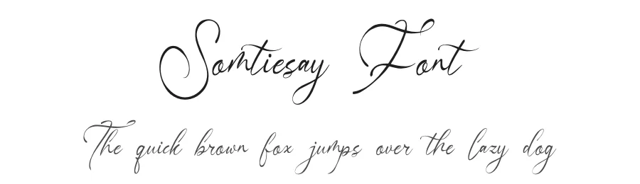 Somtiesay Font by Denustudios — Script Handwritten Font