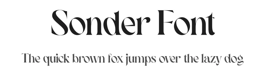 Sonder Font by 1871 Project — Serif Font