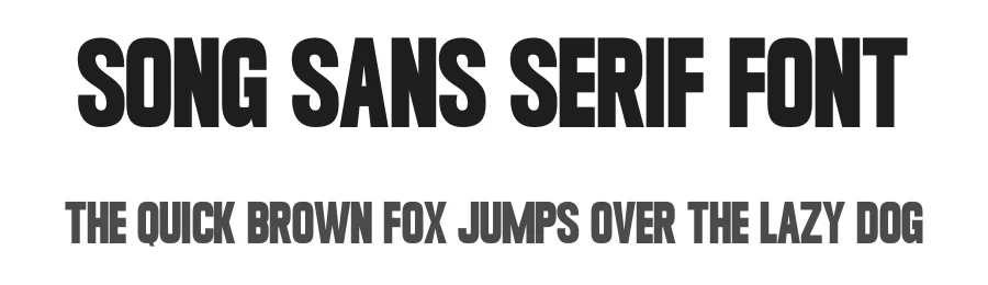 Song Sans Serif Font by Funtype — Decorative Font