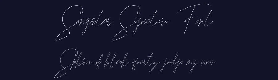 Songstar Signature Font by rtcreative86 — Script Handwritten Font — thumbnail 2