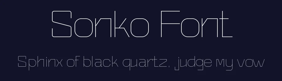 Sonko Font by Dazor — Sans Serif Font — thumbnail 2