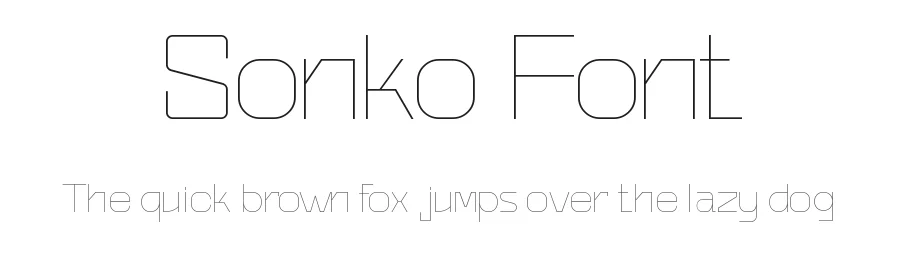 Sonko Font by Dazor — Sans Serif Font