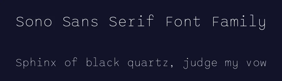 Sono Sans Serif Font Family by Tyler Finck — Sans Serif Font — thumbnail 2