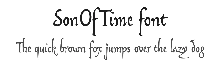 SonOfTime font by pia-frauss — Blackletter Font