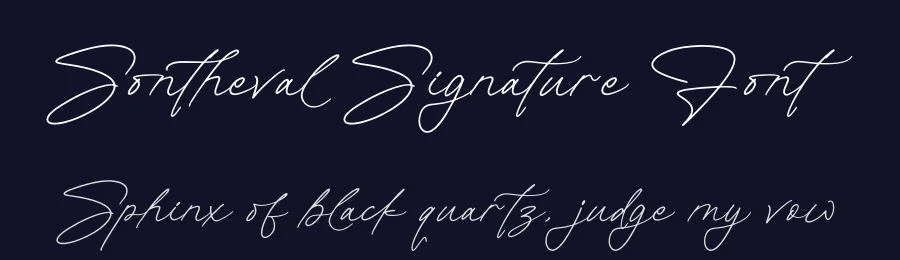 Sontheval Signature Font by glorytype — Script Handwritten Font — thumbnail 2