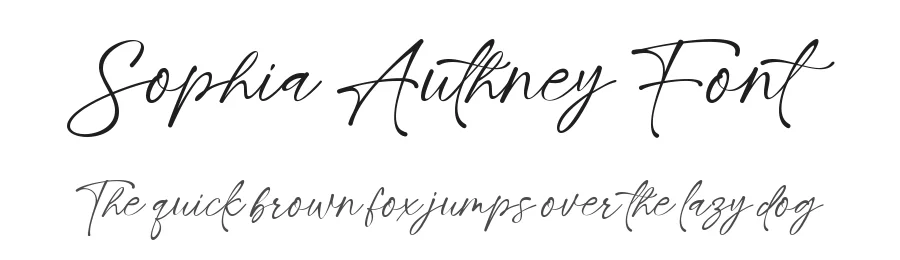 Sophia Authney Font by MJB Letters — Script Handwritten Font