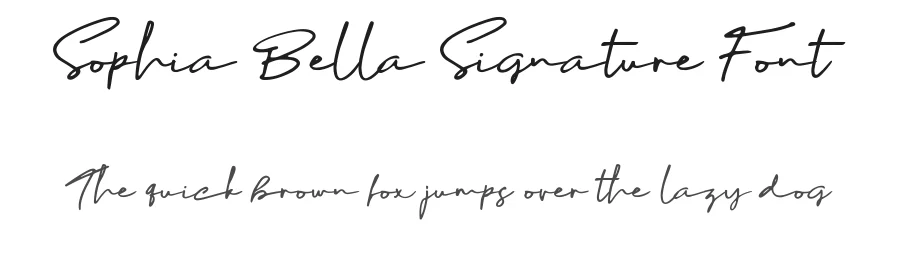Sophia Bella Signature Font by madeDeduk — Script Handwritten Font