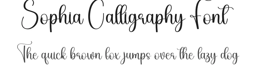 Sophia Calligraphy Font by andikastudio — Script Handwritten Font
