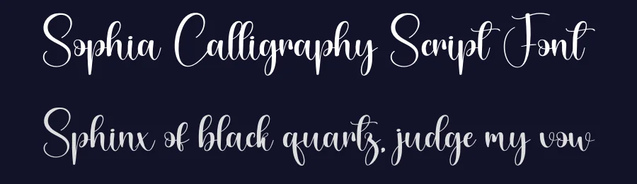 Sophia Calligraphy Script Font by creativeletter — Script Handwritten Font — thumbnail 2
