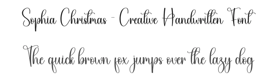 Sophia Christmas – Creative Handwritten Font by creativeletter — Script Handwritten Font