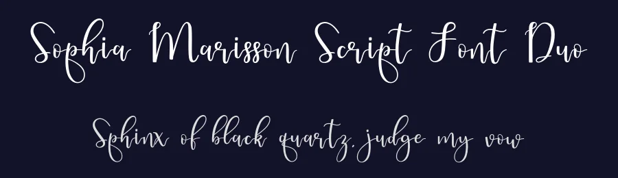 Sophia Marisson Script Font Duo by jimtypestudio — Script Handwritten Font — thumbnail 2