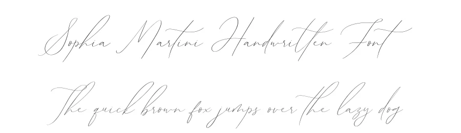 Sophia Martini Handwritten Font by Letteralle — Script Handwritten Font
