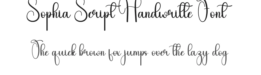 Sophia Script Handwritte Font by andikastudio — Script Handwritten Font