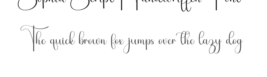 Sophia Script Handwritten Font by inermediaSTUDIO — Script Handwritten Font