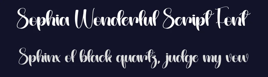 Sophia Wonderful Script Font by andikastudio — Script Handwritten Font — thumbnail 2