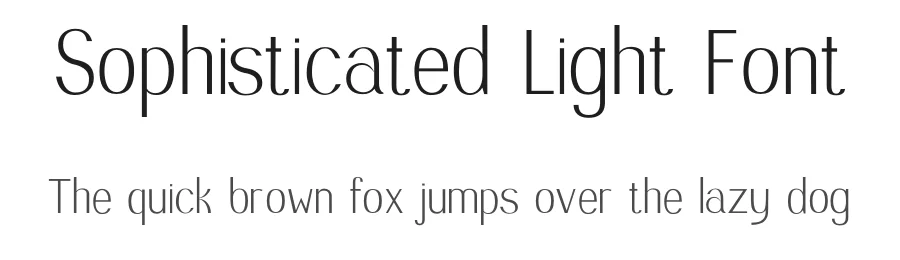 Sophisticated Light Font by Maria Rudkovska — Sans Serif Font