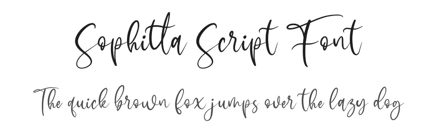 Sophitta Script Font by letterenastudios — Script Handwritten Font