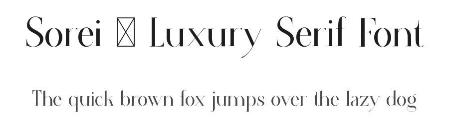 Sorei – Luxury Serif Font by Rautan Studio — Serif Font