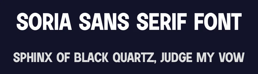Soria Sans Serif Font by DonMarciano — Sans Serif Font — thumbnail 2