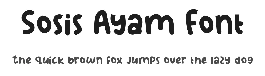 Sosis Ayam Font by nihstudio — Display Font